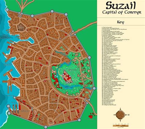 Suzail Cormyr Fantasy City Map