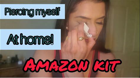 Literally Cried Piercings My Own Nose Amazon Kit Anjglam Youtube