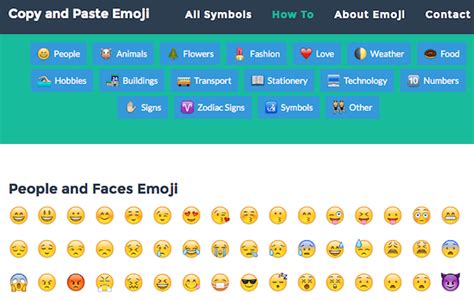 5 Sites To Copy Paste Emojis Text Faces Emoticons And More Emoji