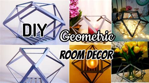 Diy Geometric Room Decor Faux Candle Holder Vase