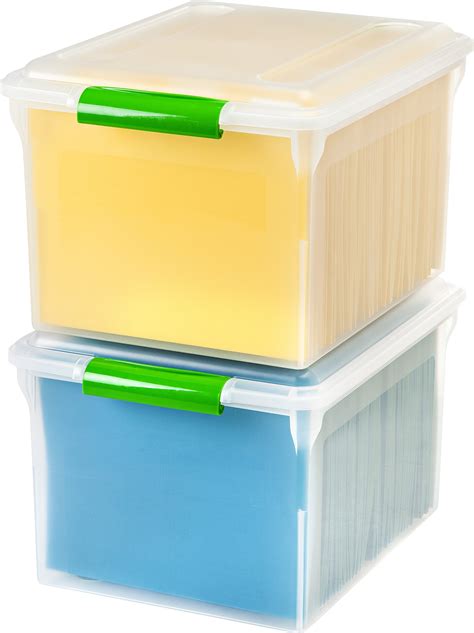 Iris Usa Letter And Legal Size Plastic Storage Bin Tote Organizing File