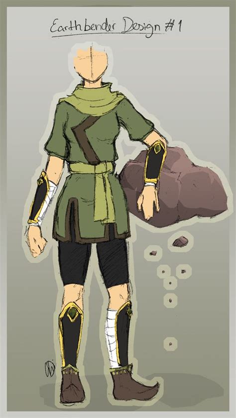 Earthbender Outfit Design By Blu On Deviantart Avatar The Last