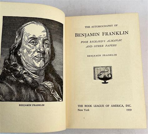Lot 1939 The Autobiography Of Benjamin Franklin Poor Richards