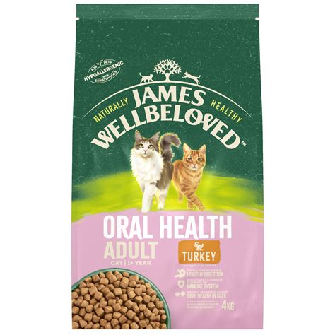 James Wellbeloved Oral Health Complete Dry Cat Food With Turkey