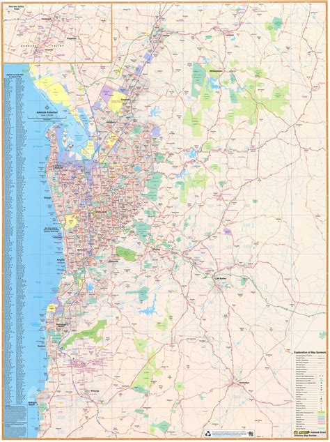 Adelaide Suburban Map Ubd 562 Map Of Adelaide Suburns Mapworld