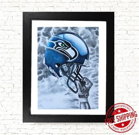 Seattle Seahawks Wall Art Sports Decor Football Seattle Seahawks Poster