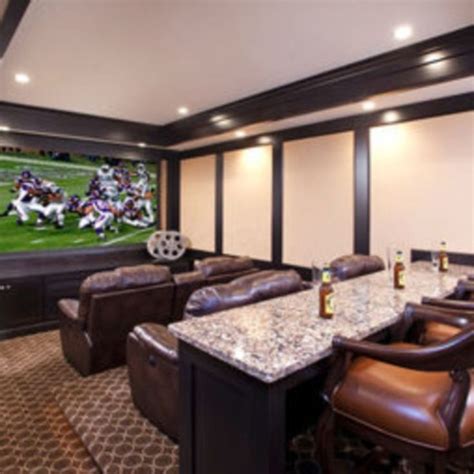 Nice 45 Low Budget Basement Bar Ideas Hometheater Home Cinema Room