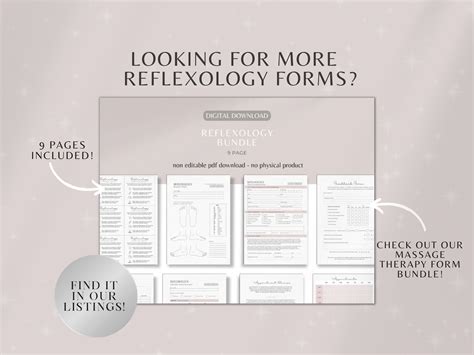 Reflexology Printable Foot Chart Form Reflexologist Foot Etsy Uk