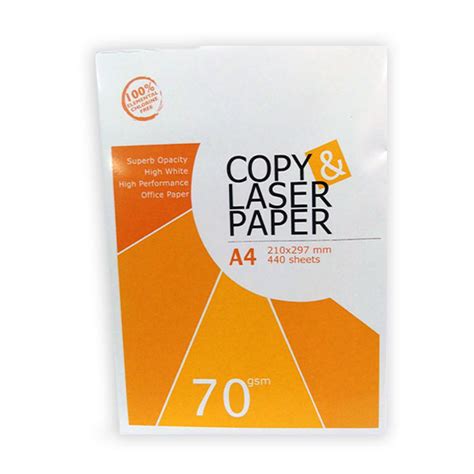 Copy Laser A4 Paper 70gsm L And L Sationery