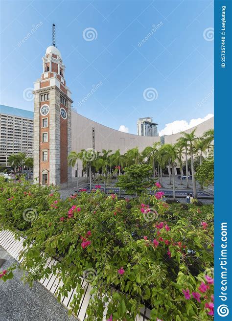 Historical Landmark Clock Tower In Hong Kong City Stock Photo Image