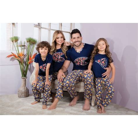 Pijamas Familia Set X 4 Pijama Mamá E Hija Papá Hijos