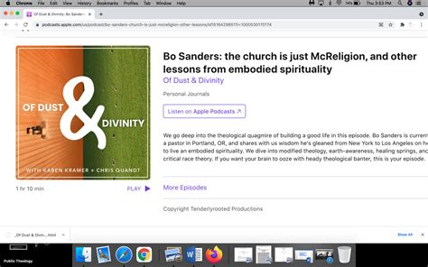 Two Podcasts For You Bo Sanders Public Theology