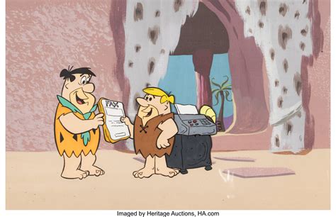 The Flintstones Fred And Barney Publicity Cel Hanna Barbera C Lot