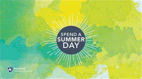 Penn State University Park Virtual Spend A Summer Day 2022 Event