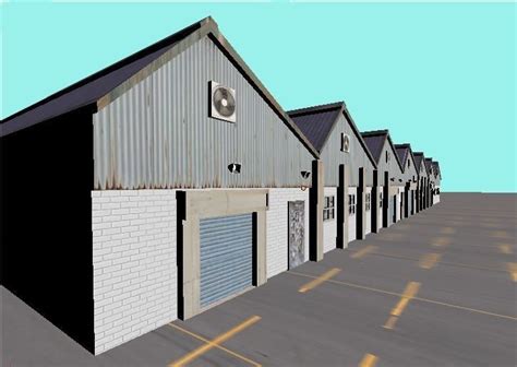 3d Model Warehouses Vr Ar Low Poly Cgtrader