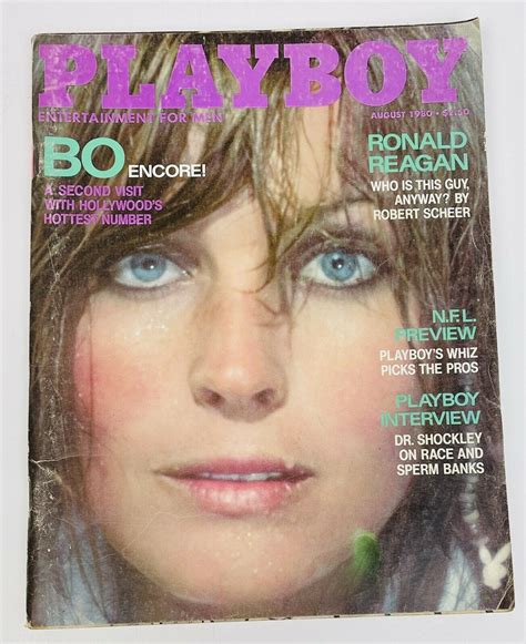 Mavin Vtg Playboy Magazine August Bo Derek Ronald Reagan Nfl