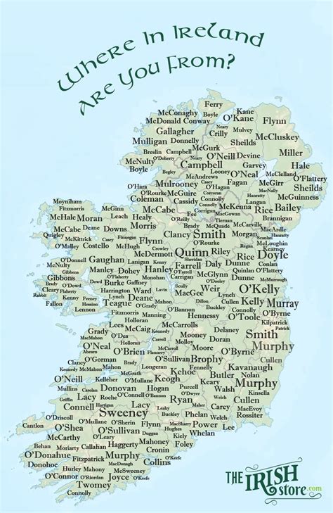 Popular Irish Surnames Their Origin And Coat Of Arms