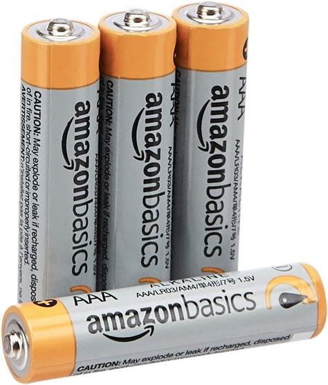 Amazonbasics Aaa 15 Volt Performance Alkaline Batteries Pack Of 4