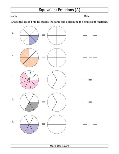 Give your child a firm grip on simplifying fractions with these practice exercises. Equivalent Fractions Models with the Simplified Fraction ...