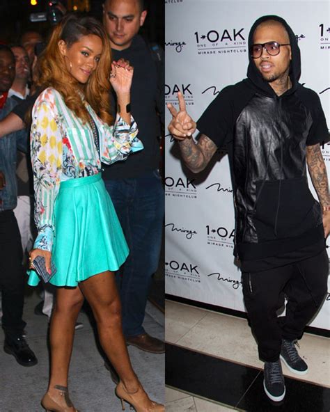 Rihanna And Chris Brown On Mothers Day — Taking Break From Fighting For