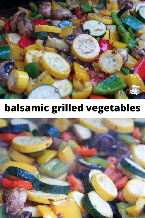 Balsamic Grilled Vegetables Recipe In 2021 Veggie Marinade Grilled