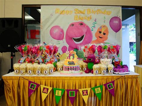 Barney Birthday Theme Diy Personalised Party