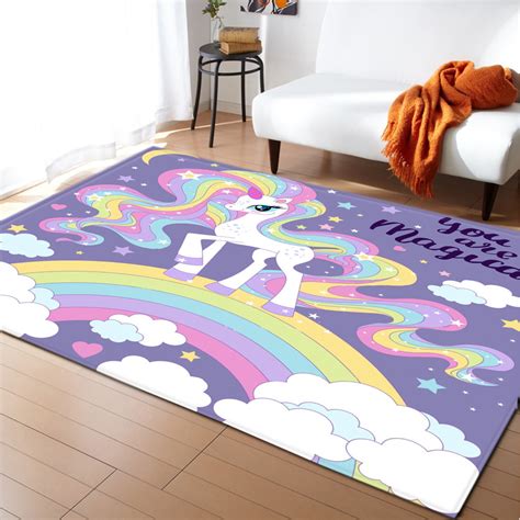 Shop dormify's accent rugs to add a pop of color to your bedroom or dorm room. Rainbow Unicorn Rugs For Bedroom | Unilovers