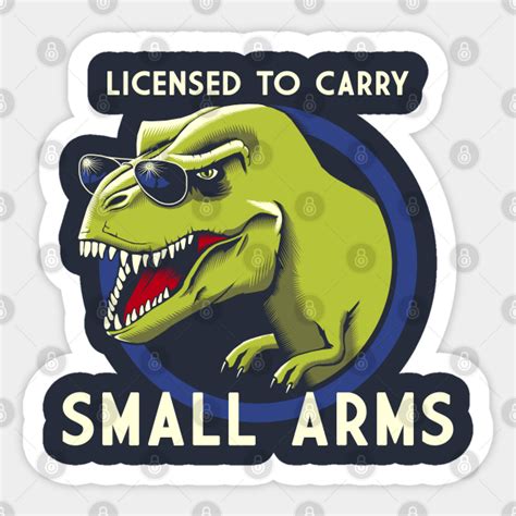 Licensed To Carry Small Arms Workout Sticker Teepublic