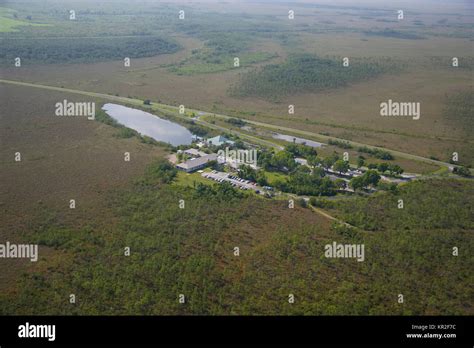 Aerial Of The Ernest F Coe Visitor Center Everglades National Park