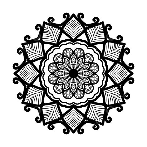 Flowers Mandala Vector Hd Png Images Flower Pattern Of Mandala