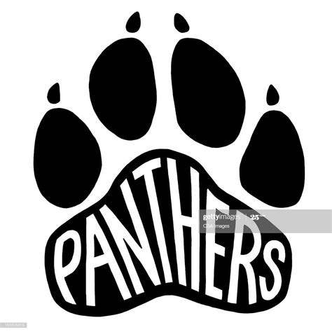 Panthers Paw Print Paw Logo Panther School Spirit Shirts