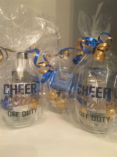 Cheerleading Coach Gift Cheer Coach Off Duty Glass Filled With Blue
