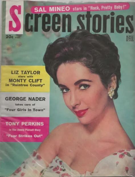 Screen Stories Magazine February 1957 Elizabeth Taylor Jayne Mansfield