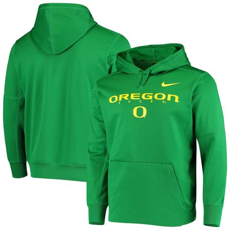 Mens Nike Green Oregon Ducks Facility Performance Pullover Hoodie