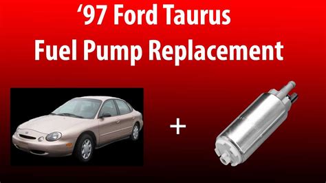 97 Ford Taurus Fuel Pump Replacement Youtube
