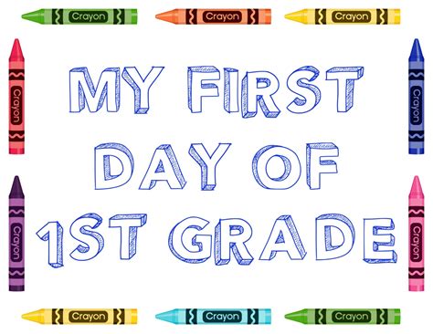 My First Day Of 1st Grade Sign Back To School By Thepaperpropshop