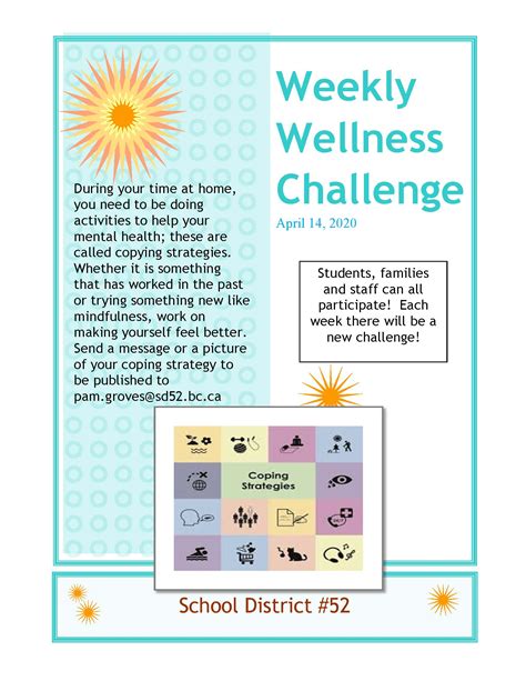 Weekly Wellness Challenge Charles Hays Secondary
