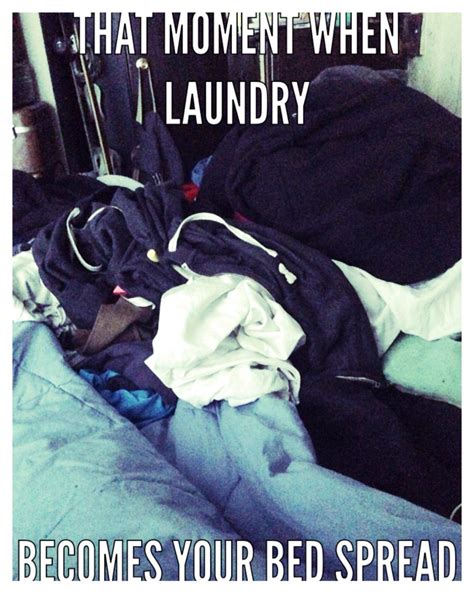 Laundry Lazy Meme When Laundry Becomes Your Bed Laundry Humor Lazy