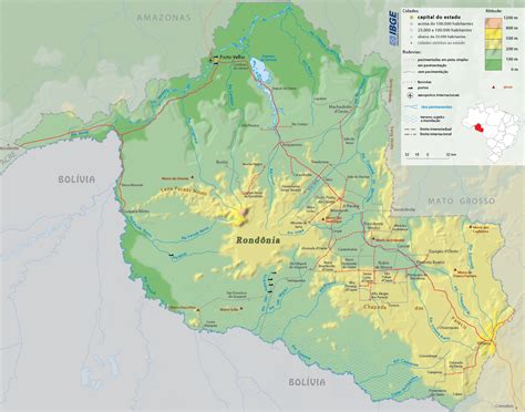 Estado De Rondonia Mapa