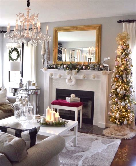 2015 Christmas Home Tour Part Ii Christmas Living Rooms Christmas