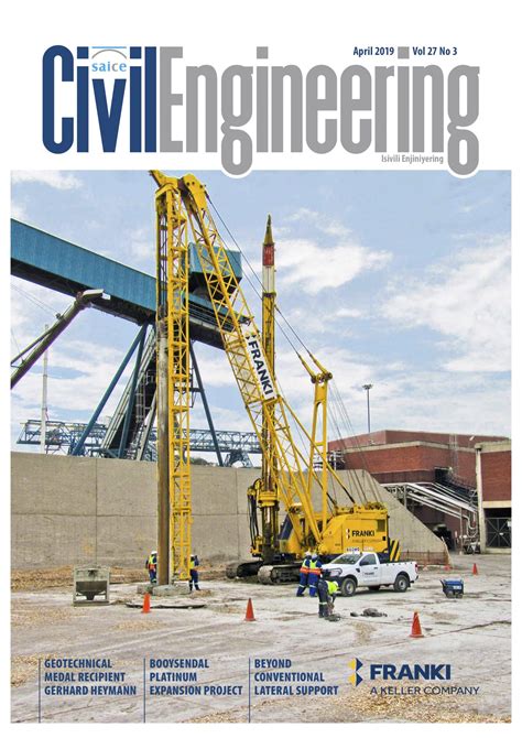 Saice Civil Engineering Magazine The South African Geotechnical Division