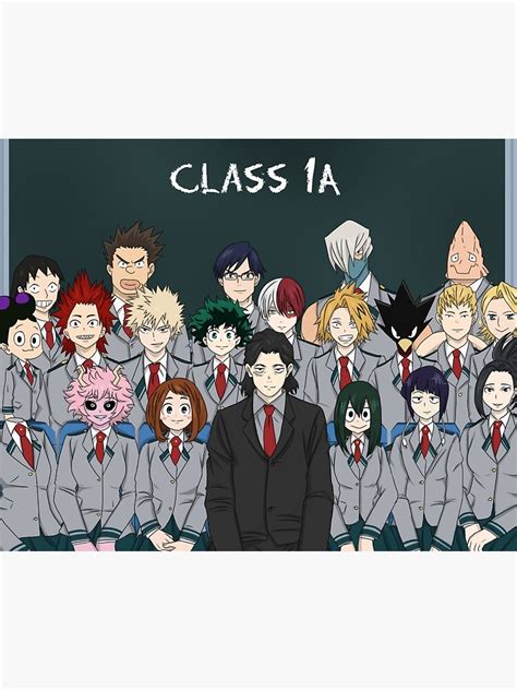 Bnha Class 1a Poster By Riverlili Redbubble