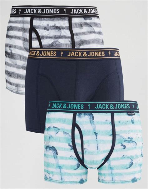 Jack And Jones 3 Pack Trunks At