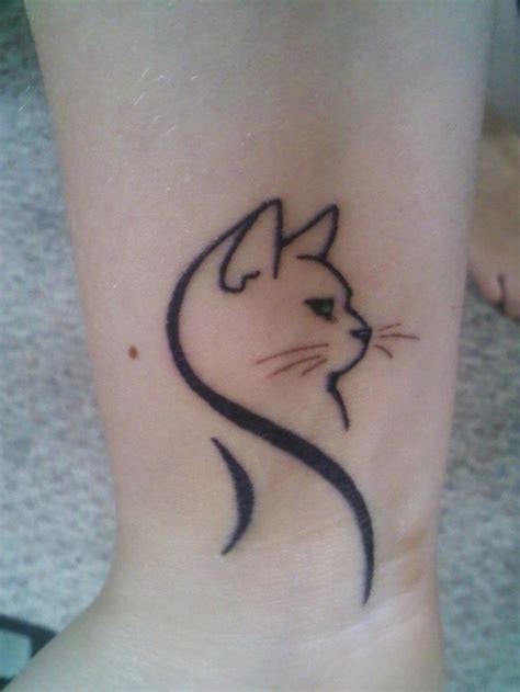 Cat Outline Tattoo Cat Outline Tattoos Tattoo Ideas
