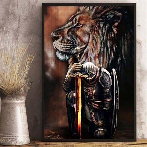 Lion And Soldier Vertical Poster Lion Vertical Poster Soldier With