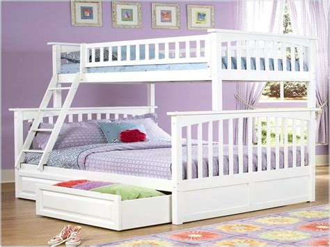 Practical Full Over Queen Bunk Bed With Stairs Design Queen Bunk Beds