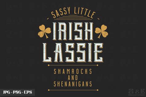 Sassy Irish Lassy Funny St Patricks Day Graphic By Aande Illustration · Creative Fabrica