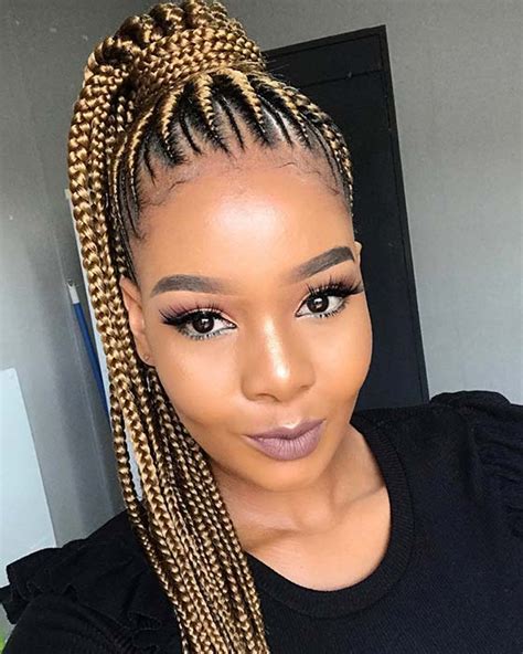 Really Cute Feed In Braids Ponytail For African Women African 4