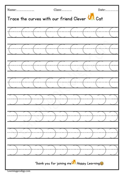 Free Printable Curves Tracing Worksheet For Nursery Kidsfine Motor