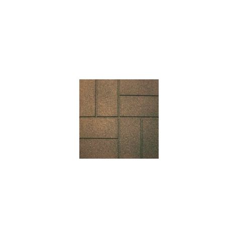 Garden Plus 16 In L X16 In W Rubber Brown Paver At